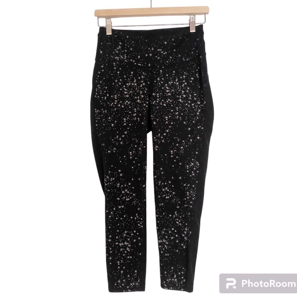 GAP MEDIUM SPARKLE‎ BLACK LEGGINGS